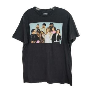 Clueless Graphic Print T-Shirt Women's Size L Black Short Sleeves